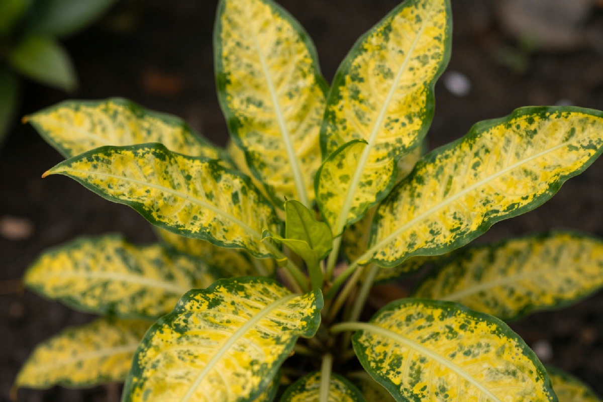 Dieffenbachia: la foglia gialla che racconta una storia di bellezza e cura nella tua casa